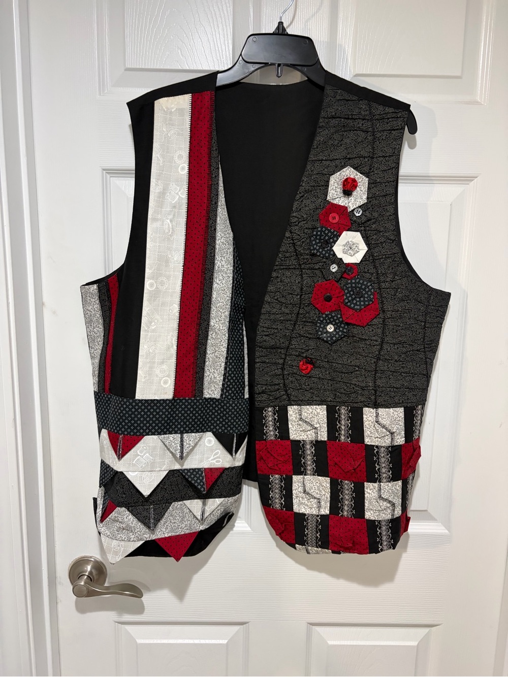 Wearable Art Vintage Patchwork Vest One Size Fits Most